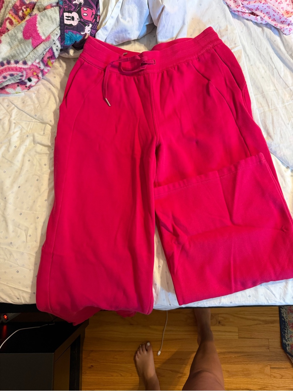 lululemon athletica Wide Leg Pants in Bright Pink - Picture 1 of 3